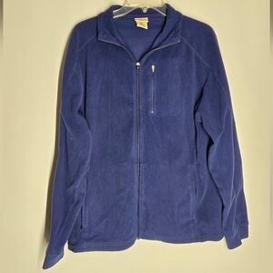 L.L. Bean Blue Zip Up Sweater with Cozy Warmth